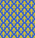 Royal Heraldic Lilies, seamless pattern